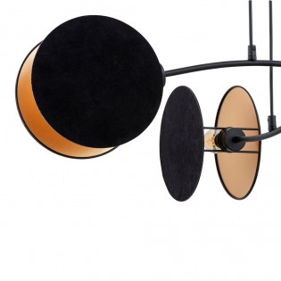 Lámpara de techo Letiva Negro (4 luces)