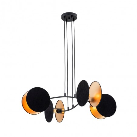 Lámpara de techo Letiva Negro (4 luces)