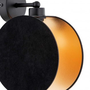 Aplique de pared Letiva Negro