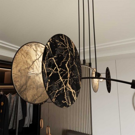 Lámpara de techo Letiva Mármol (4 luces)