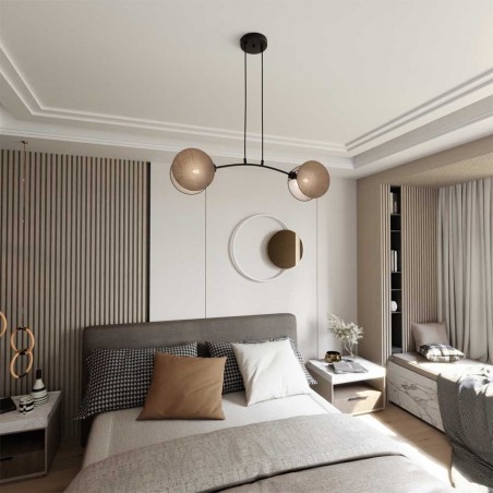 Lámpara de techo Letiva Natural (2 luces)