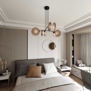 Lámpara de techo Letiva Natural (4 luces)