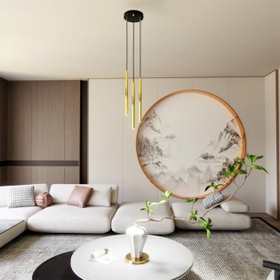 Lámpara de techo Selter Premium Oro (3 luces)