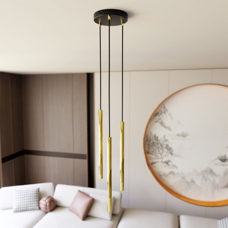 Lámpara de techo Selter Premium Oro (3 luces)