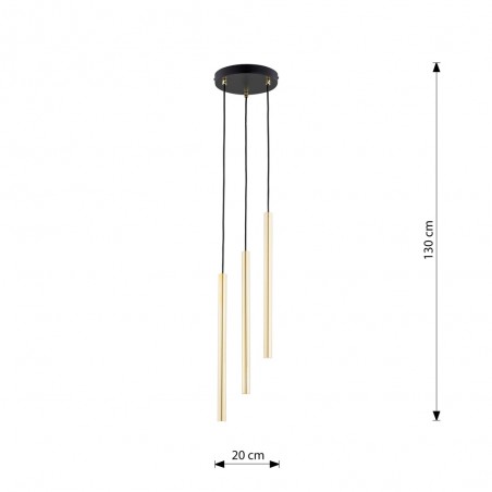 Lámpara de techo Selter Premium Oro (3 luces)