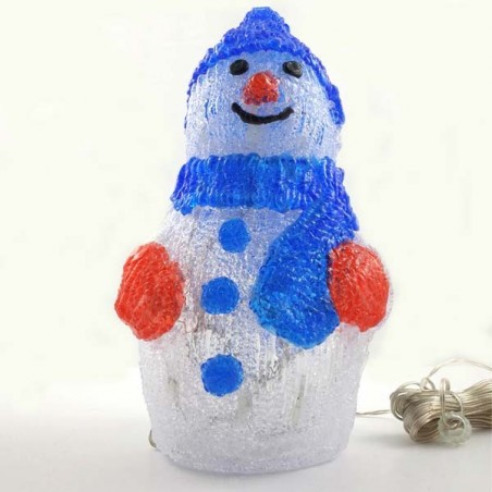 Figura luminosa led Muñeco de nieve (80 led)