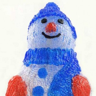 Figura luminosa led Muñeco de nieve (80 led)