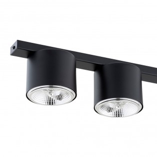 Regleta de techo Valeno Negro (5 luces)