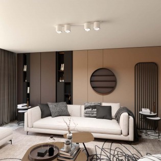 Regleta de techo Valeno Blanco (4 luces)