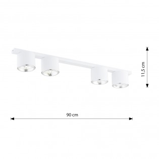 Regleta de techo Valeno Blanco (4 luces)