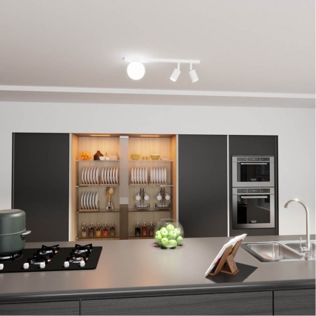 Regleta de techo Ponsel Blanco (3 luces)