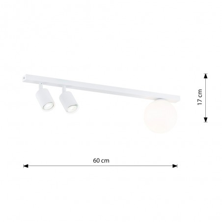 Regleta de techo Ponsel Blanco (3 luces)