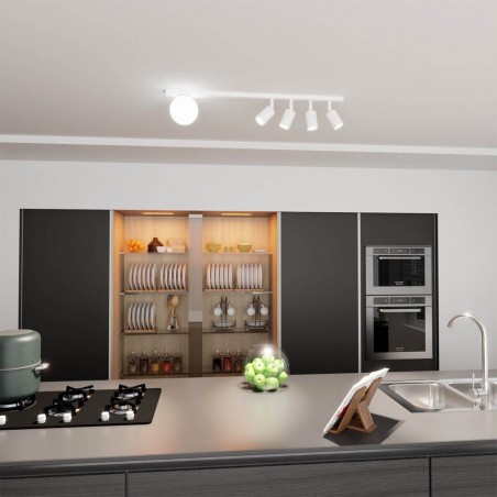 Regleta de techo Ponsel Blanco (5 luces)