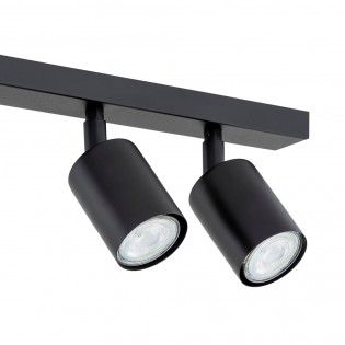 Regleta de techo Dongor Negro (4 luces)