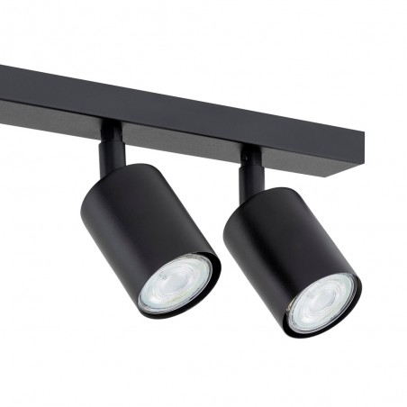 Regleta de techo Dongor Negro (4 luces)