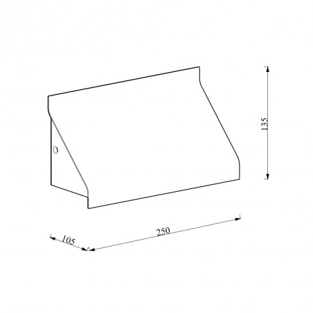 Aplique de pared exterior Tadas