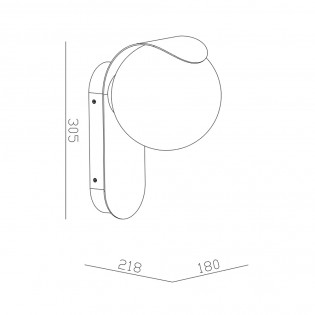 Aplique de pared exterior Dalius