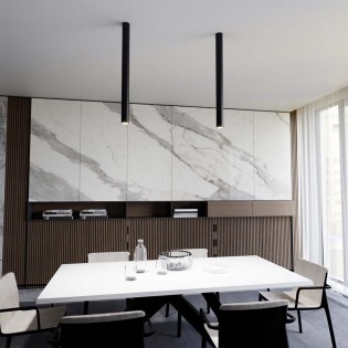 Foco de superficie Oscar Negro XXL