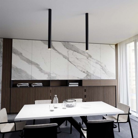 Foco de superficie Oscar Negro XXL