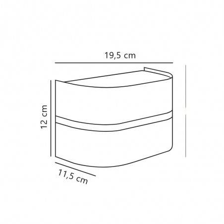 Aplique de pared de exterior Sibelis