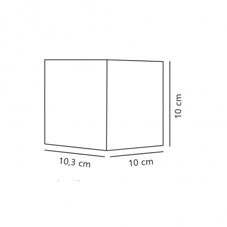 Aplique de exterior LED Milda Kubi (4.9W)
