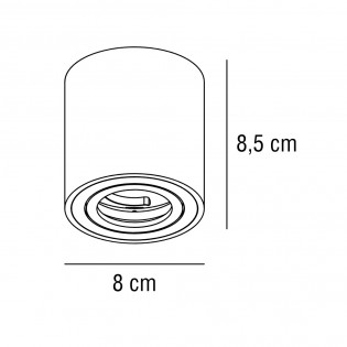 Downlight basculante para muebles Sabonis