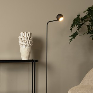 Lámpara de pie recargable LED Comet Negro (3W)