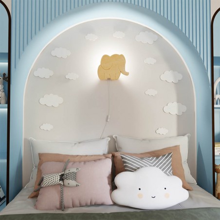 Aplique de pared infantil Elefante