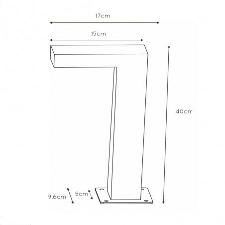 Baliza de exterior LED Texas (7W)