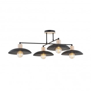 Lámpara de techo Briana Negro (4 luces)