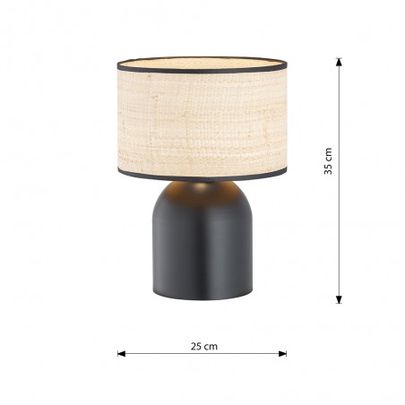 Lámpara de mesa Canda Ratán