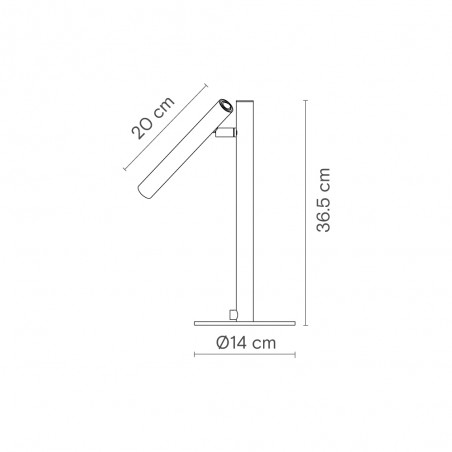 Lámpara de escritorio LED Rui (2.7W)