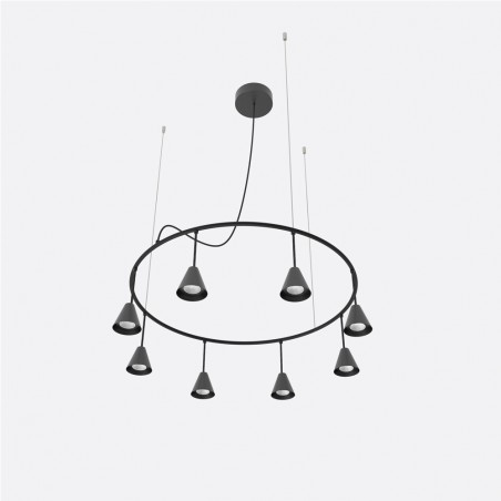 Lámpara colgante LED Rimini Dangle (8x8.5W)