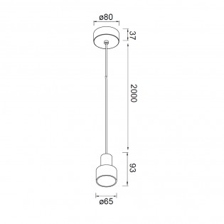 Lámpara colgante LED Gruissan (5W)
