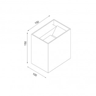 Aplique de exterior LED Davos XL Dim 2700K (2x10W)