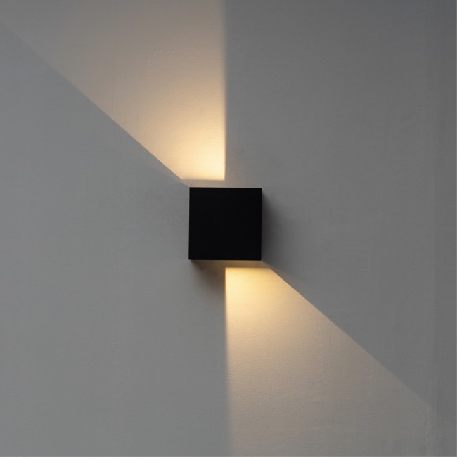 aplique de exterior led davos xl dim 2700k 2x10w