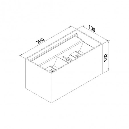 Aplique de exterior LED Davos Double Dim 2700K (4x6W)