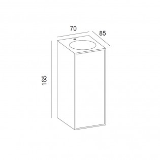 Aplique de pared de exterior Beret (2 luces)