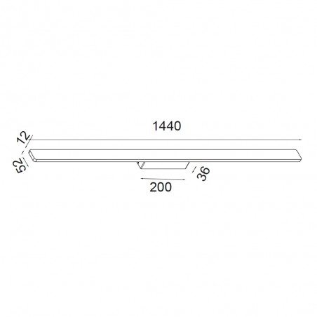 Aplique de pared para exterior LED Lotus (24W)