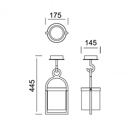 Plafón de techo de exterior Maya
