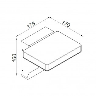 Aplique de exterior LED Cooper II (20W)