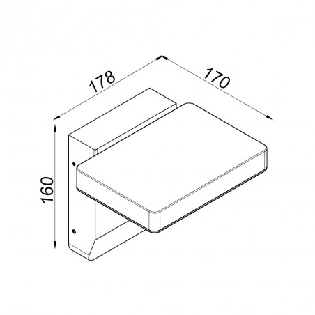 Aplique de exterior LED Cooper II (20W)
