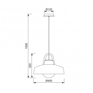 Lámpara colgante de exterior Kinké