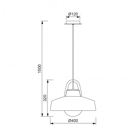 Lámpara colgante de exterior Kinké