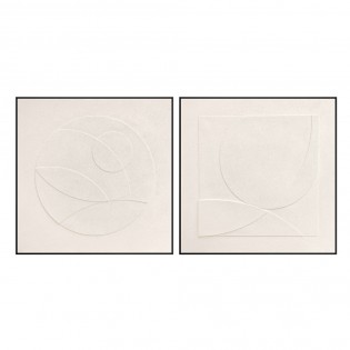 Set de 2 cuadros bajorrelieves Albos (100x100cm.)