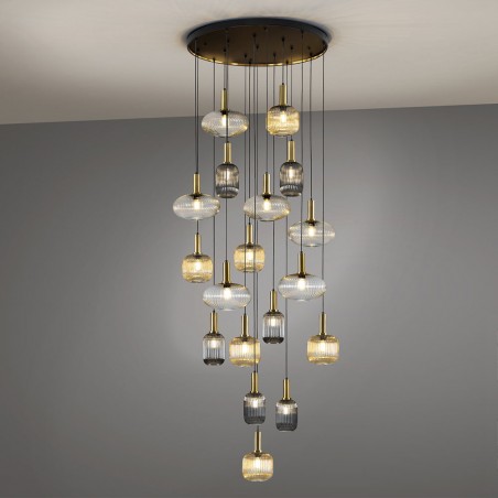 Lámpara colgante Norma (18 luces)