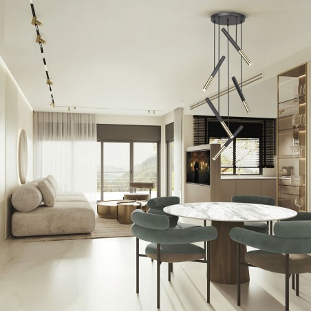 Lámpara de techo LED Edna (5x5W)