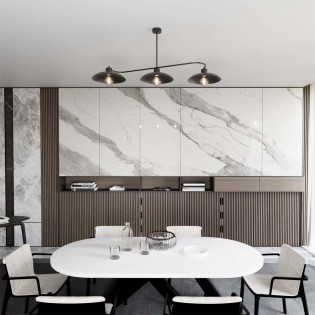 Plafón de techo Ribas Negro...