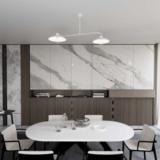 Plafón de techo Ribas Blanco (2 luces)