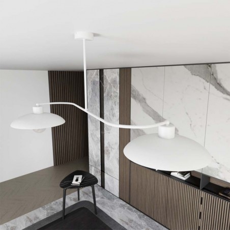 Plafón de techo Ribas Blanco (2 luces)